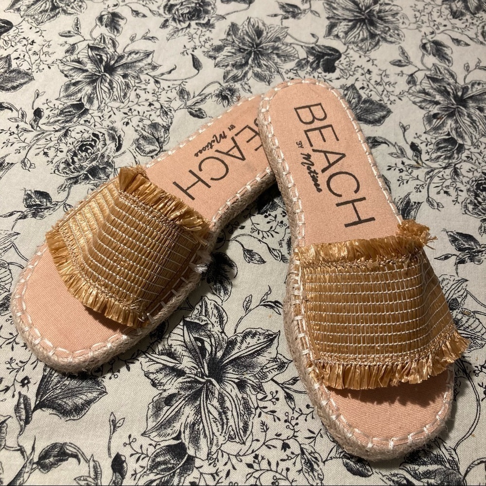 BEACH BY MATISSE Sz 6  Koko Espadrille Slide Slip On Sandals